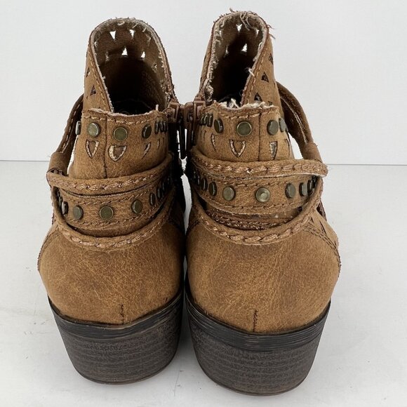 Sugar Shoes Terraine Distressed Light Brown Ankle Boots Womens Size 7 CT3058 - Picture 4 of 9